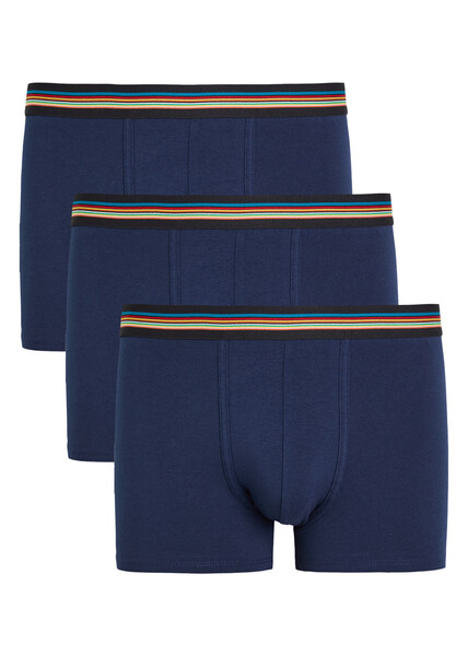  Paul Smith Stretch-cotton Trunks - Set Of Three - Blue - L 
