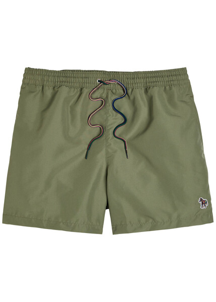  Paul Smith Zebra-appliquéd Shell Swim Shorts - Green - M 