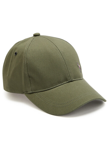  Paul Smith Zebra-embroidered Cotton Cap - Green - One Size 