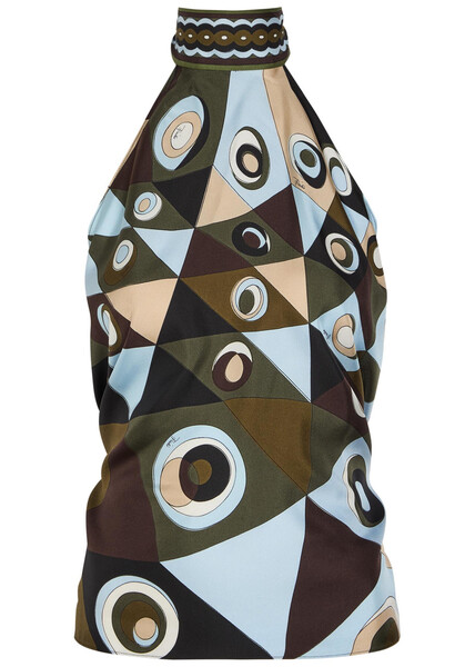  Pucci Printed Silk Top - Multicoloured - One Size 
