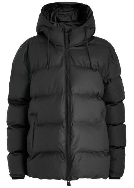  Rains Quilted Waterproof Jacket - Black - Xs 