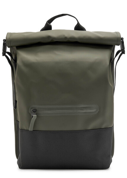  Rains Trail Rolltop Backpack - Green - One Size 