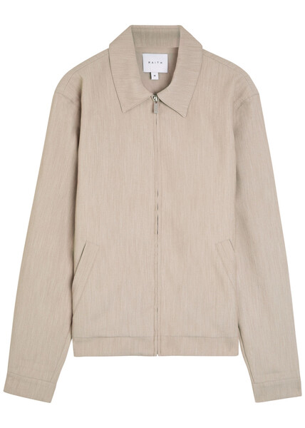  Raith Emilio Woven Jacket - Taupe - Xxl 