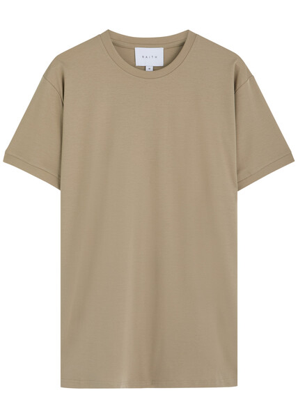  Raith Luxe Mercerized Cotton T-shirt - Beige - L 