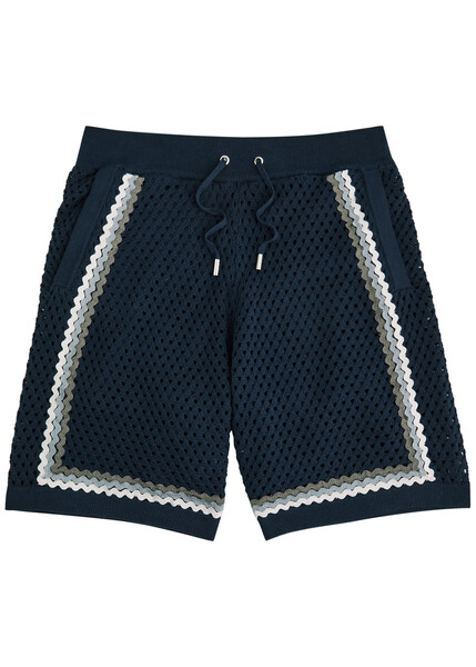  Raith Marconi Open-knit Shorts - Navy - L 