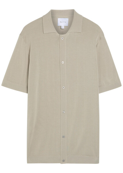  Raith Pedro Knit Shirt - Cream - Xl 