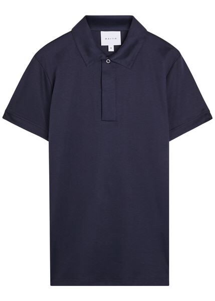  Raith Santi Mercerized Cotton Polo Shirt - Navy - Xl 
