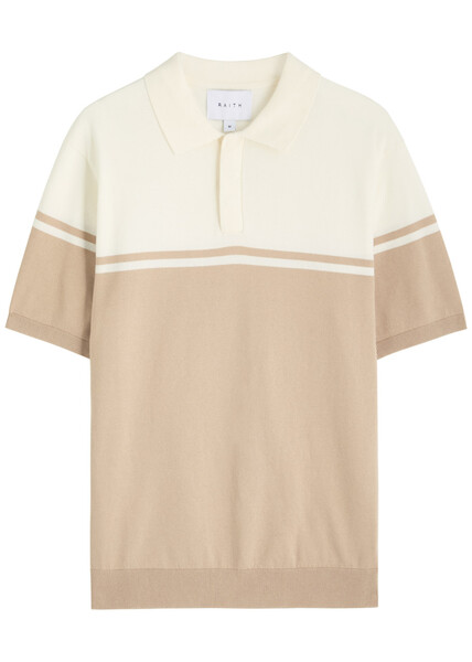  Raith Vicolo Cotton-blend Polo Shirt - Beige - M 