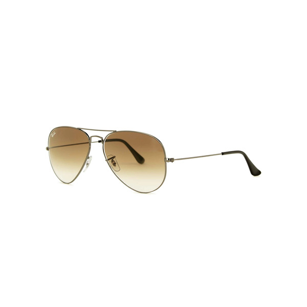  Ray-ban - Gunmetal Aviator Sunglasses, Sunglasses, Brown Lenses, Sunglasses For Men, 100% Uv Protection 