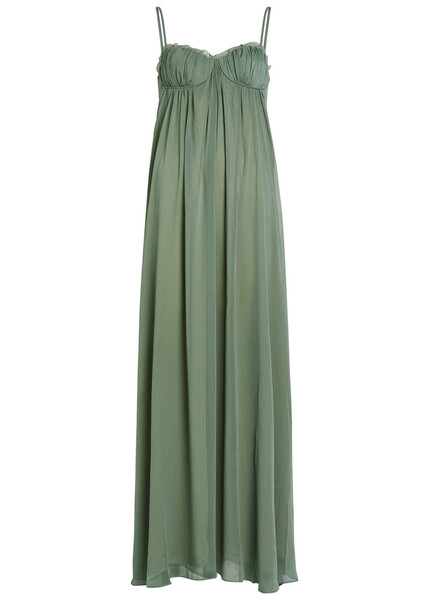  Reformation Cebba Georgette Maxi Dress - Green - 2 (uk6 / Xs) 