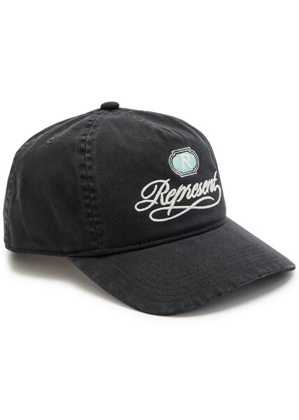  Represent Gran Cru Embroidered Cotton Cap - Black - One Size 