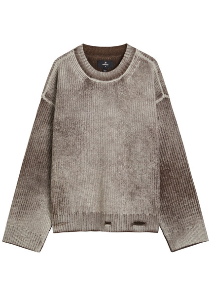  Represent Reversible Degradé Wool Jumper - Black - L 