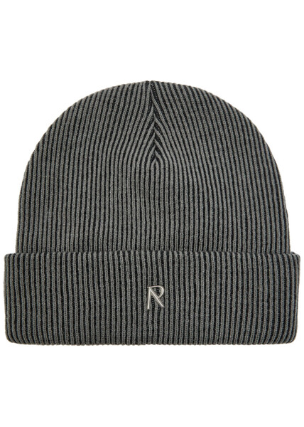  Represent Ribbed Knit Beanie - Grey - One Size 