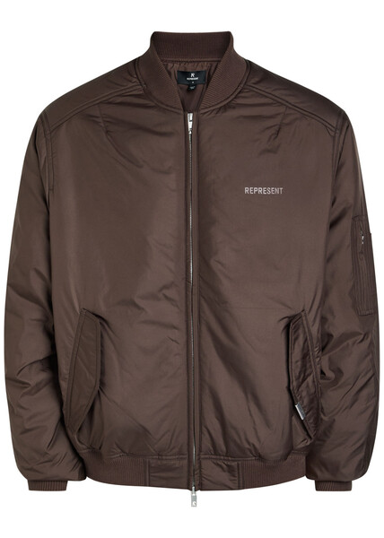  Represent Smart Quilted Shell Bomber Jacket - Black - L 