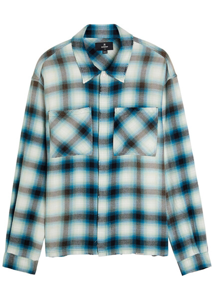  Represent Sun Bleached Flannel Shirt - Blue - Xl 