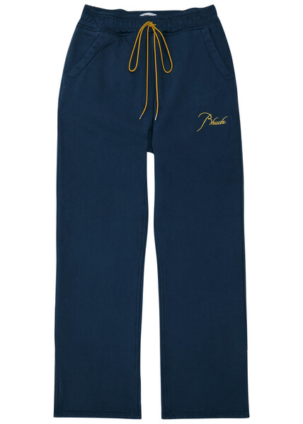  Rhude Classique Cotton Sweatpants - Navy - M 