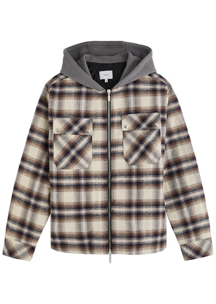  Rhude Hooded Checked Flannel Jacket - Multicoloured 1 - L 