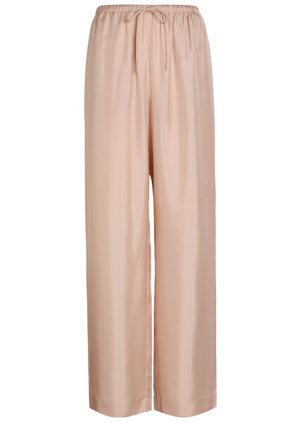  Rohe Drawstring Straight-leg Silk Trousers - Rose - 34 (uk6 / Xs) 