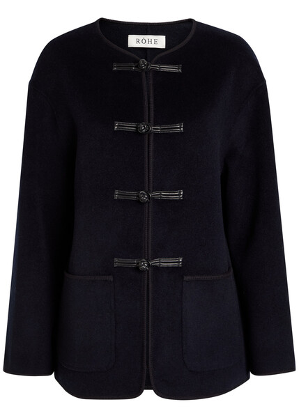  Rohe Wool And Cashmere-blend Jacket - Navy - 36 (uk8 / S) 