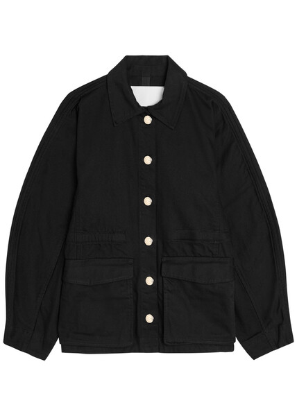  Rùadh The Constance Drawstring Denim Jacket - Black - Xs/s (uk6-8 / Xs) 