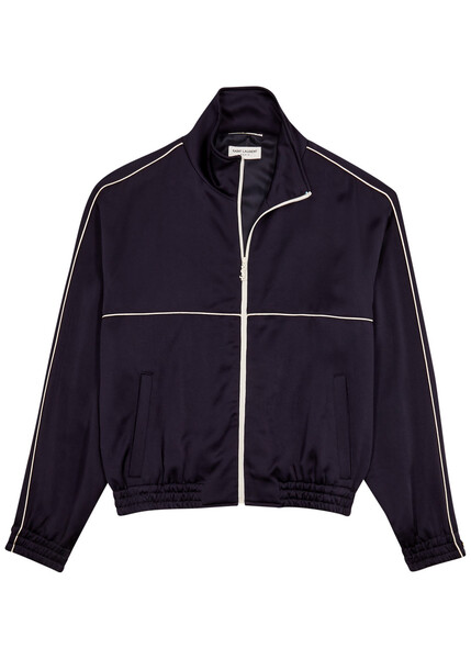  Saint Laurent Jersey Jacket - Dark Blue - 52 