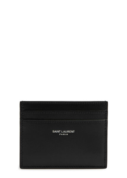  Saint Laurent Soho Leather Card Holder - Black - One Size 