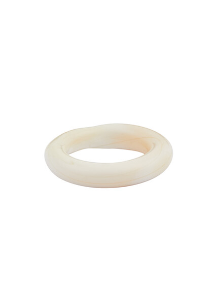  Sandralexandra Linear Glass Ring - Ivory - O 