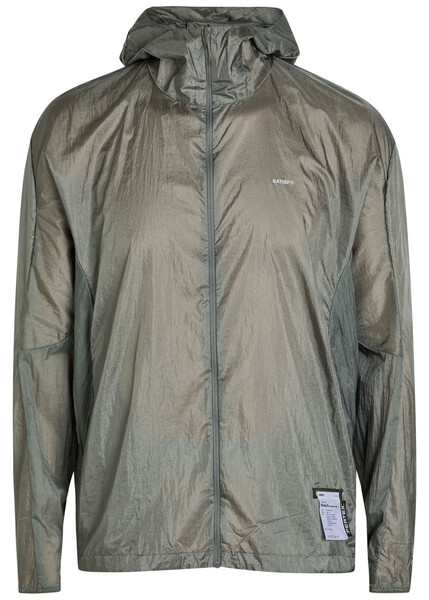  Satisfy Hooded Pertex Diamond Fuse Jacket - Green - L 