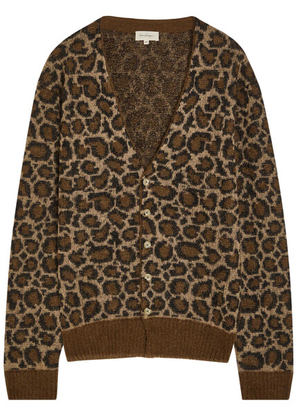  Second Layer Chevy Intarsia Mohair-blend Cardigan - Leopard - 48 (it48 / M) 