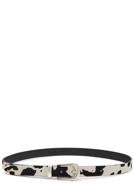  Second Layer Cow-print Pony-hair Belt - Multicoloured 1 - L/xl L/xl 