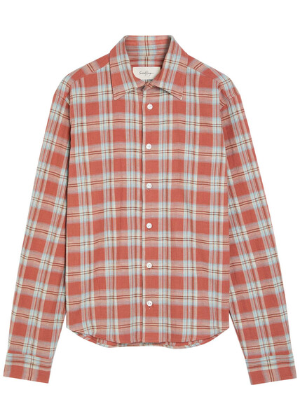  Second Layer Sherman Plaid Cotton Shirt - Multicoloured 1 - Xl 