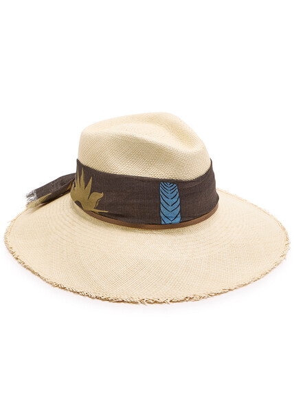  Sensi Studio Aguacate Straw Sun Hat - Natural - L 