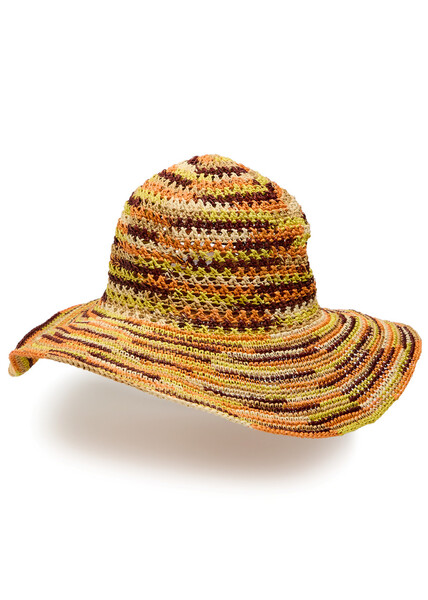  Sensi Studio Hippie Fiesta Straw Sun Hat - Multicoloured - S 