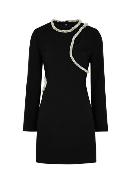  Simkhai Katharine Embellished Cut-out Mini Dress - Black - 6 