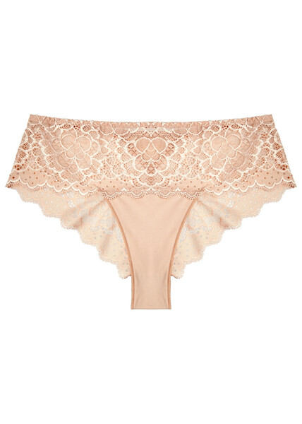  Simone Pérèle Caresse Blush Lace Briefs - Nude - 3 