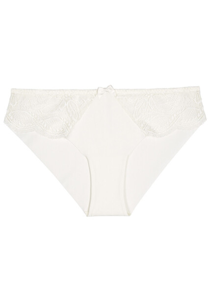  Simone Pérèle Eden Cotton-blend Briefs - Ivory - 2 