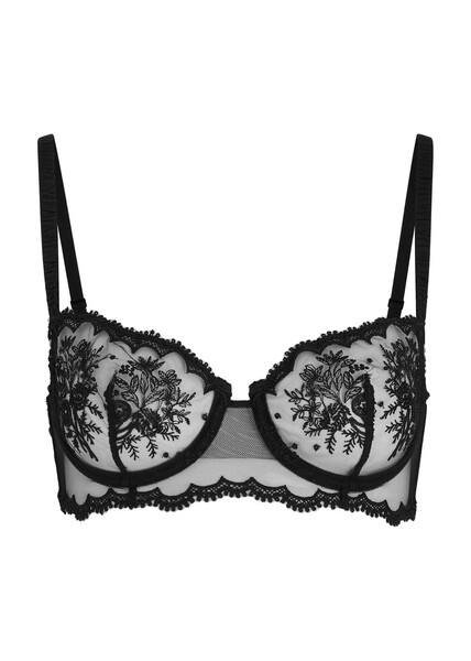  Simone Pérèle Intrigue Sheer Tulle Underwired Bra - Black - 34c 