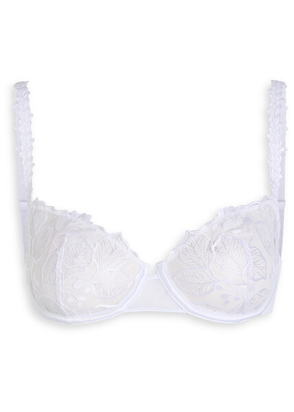  Simone Pérèle Lace Half-cup Bra - White - 36b 