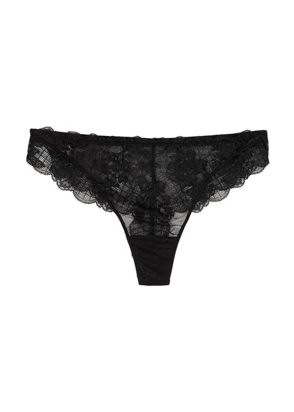  Simone Pérèle Reve Lace Thong - Black - 3 