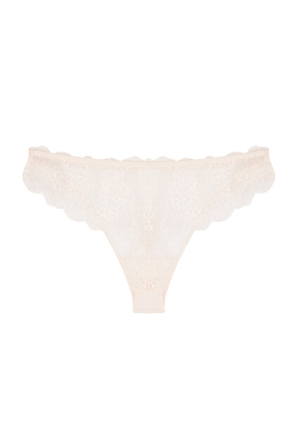  Simone Pérèle Reve Lace Thong - Light Pink - 2 