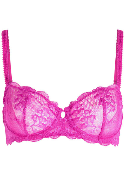  Simone Pérèle Reve Lace Underwired Bra - Pink - 36c 