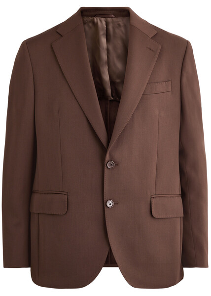  Simone Rocha Wool-blend Blazer - Chocolate - L 