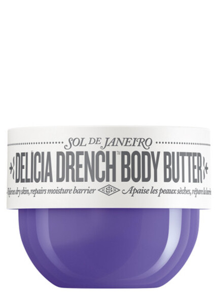  Sol De Janeiro Delicia Drench Body Butter 75ml, Body Butter, Locks In Moisture, Repairing Skin’s Protective Barrier, Supporting The Microbiome 
