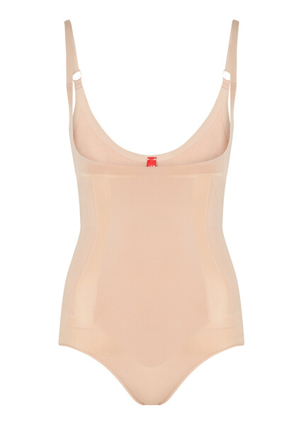 Spanx Oncore Open-bust Bodysuit - Beige - S 
