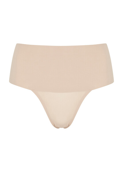  Spanx Undie-tectable Seamless Thong - Beige - L 