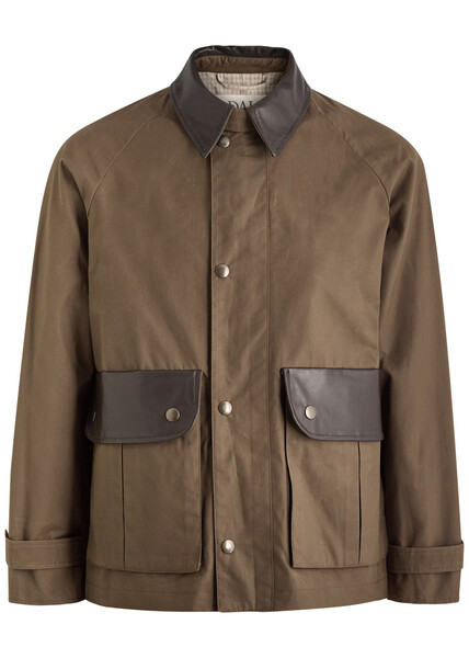  Ss Daley Theodore Waxed Cotton Jacket - Brown - Xl 