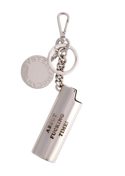  Stella Mccartney About F**king Time Lighter Case Keyring - Silver - One Size 