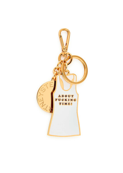  Stella Mccartney About F**king Time Tank Top Keyring - Gold - One Size 