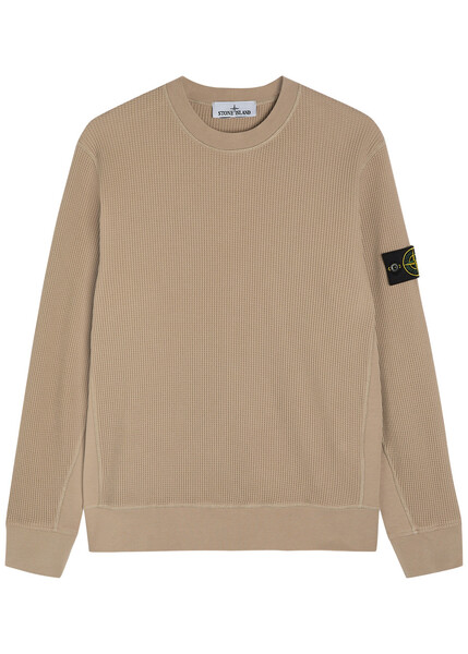  Stone Island Waffle Cotton Jumper - Sand - L 