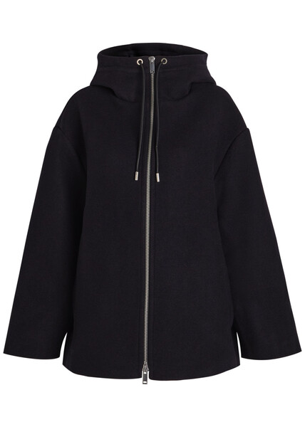  Studio Nicholson Etna Hooded Wool And Cashmere-blend Jacket - Navy - 8 (uk8 / S) 